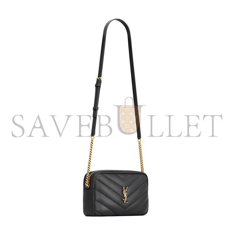 YSL LOULOU CAMERA BAG IN MATELASSÉ LAMBSKIN 869468AAEAX1000 (23*14*6cm)